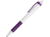 Ручка пластиковая шариковая Centric (фиолетовый/белый)  (Изображение 3)