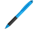 Ручка пластиковая шариковая Band (черный/голубой) 