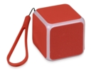 Портативная колонка Cube с подсветкой (красный) 