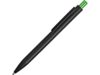 Ручка металлическая шариковая Blaze (зеленое яблоко/черный)  (Изображение 2)