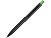 Ручка металлическая шариковая Blaze (зеленое яблоко/черный)  (Изображение 3)