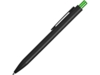 Ручка металлическая шариковая Blaze (зеленое яблоко/черный)  (Изображение 4)
