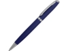 Ручка металлическая soft-touch шариковая Flow (темно-синий)  (Изображение 1)