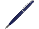 Ручка металлическая soft-touch шариковая Flow (темно-синий) 