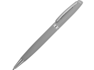Ручка металлическая soft-touch шариковая Flow (светло-серый) 