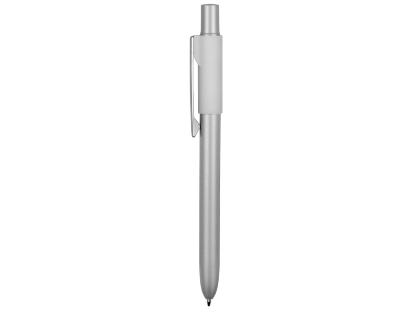 Ручка металлическая шариковая Bobble (серый/белый)  (Изображение 3)