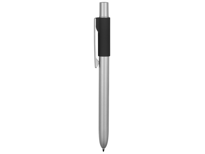 Ручка металлическая шариковая Bobble (черный/серый)  (Изображение 3)