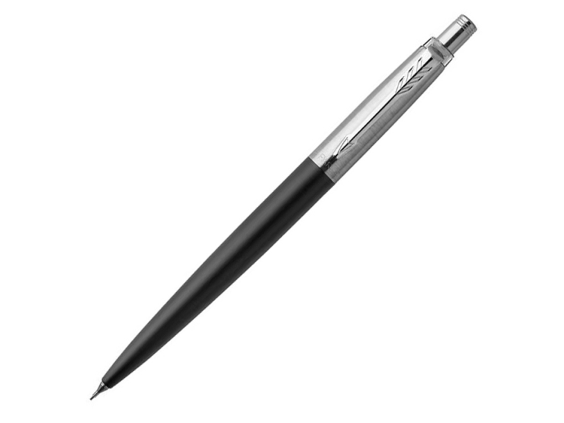Карандаш механический Parker Jotter Bond Street Black Chrome (черный/серебристый)  (Изображение 1)