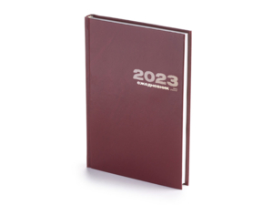 Ежедневник А5 датированный Бумвинил на 2023 год (бордовый) 