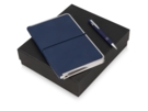 Подарочный набор Silver Sway с ручкой и блокнотом А5 (синий/серебристый) 