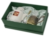 Чайный набор с подстаканником и фарфоровым чайником ЭГОИСТ-Л, золотистый/белый (Изображение 1)