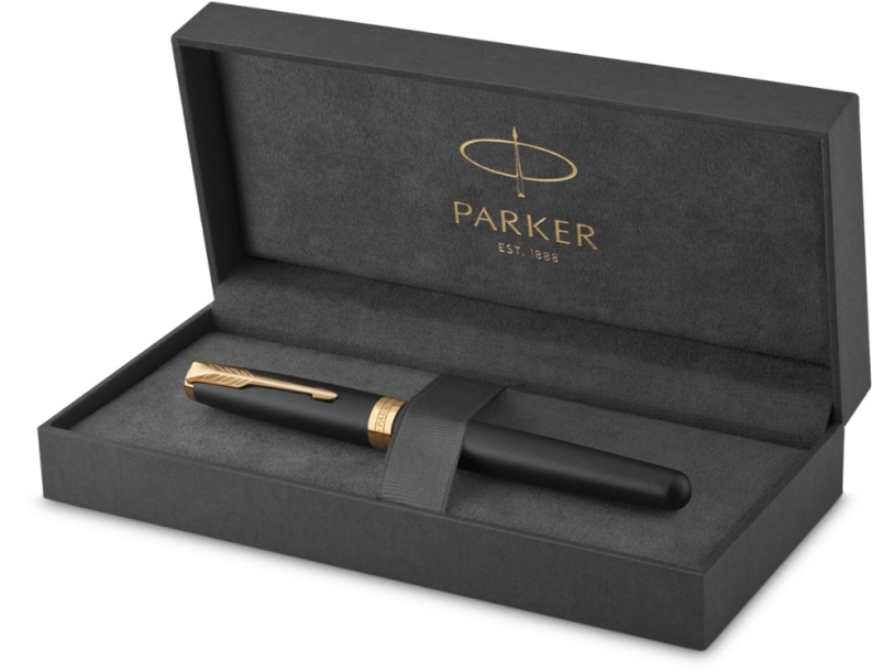 Ручка перьевая Parker (Паркер) Sonnet Matt Black GT (Изображение 6)