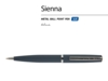 Ручка металлическая шариковая Sienna (синий)  (Изображение 2)