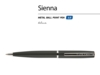 Ручка металлическая шариковая Sienna (черный)  (Изображение 2)