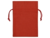 Платок бордовый 520*520 мм в подарочном мешке (Изображение 4)