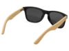 Солнцезащитные очки с бамбуковыми дужками в сером футляре (Изображение 3)