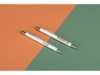 Ручка металлическая шариковая Flowery со стилусом (оранжевый/белый)  (Изображение 5)