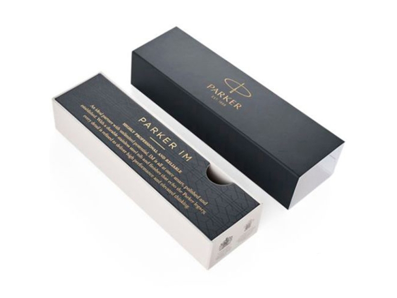 Ручка роллер Parker IM Core Black GT (черный/золотистый)  (Изображение 5)