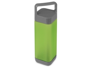 Бутылка для воды Balk, soft-touch  (зеленое яблоко/серый) 
