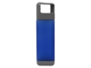 Бутылка для воды Balk, soft-touch  (серый/синий)  (Изображение 4)