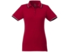 Рубашка поло Fairfield женская (красный) L (Изображение 2)