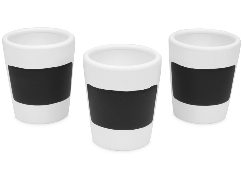 Набор горшочков для растений Chalk pots, 3шт (Изображение 2)