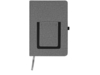 Блокнот А5 Pocket с карманом для телефона (серый)  (Изображение 4)