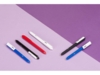 Ручка пластиковая шариковая Pigra  P03 софт-тач (красный/белый)  (Изображение 4)