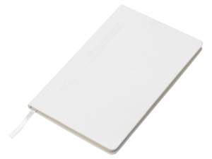Блокнот А5 Magnet soft-touch с магнитным держателем для ручки (белый) A5