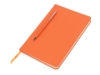 Блокнот А5 Magnet soft-touch с магнитным держателем для ручки (оранжевый) A5 (Изображение 2)