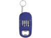 Брелок-открывалка с отвертками и фонариком Uni софт-тач (синий)  (Изображение 4)