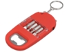 Брелок-открывалка с отвертками и фонариком Uni софт-тач (красный)  (Изображение 1)
