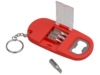 Брелок-открывалка с отвертками и фонариком Uni софт-тач (красный)  (Изображение 2)