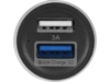 Адаптер автомобильный USB с функцией быстрой зарядки QC 3.0 TraffIQ, черный/серебристый (Изображение 3)
