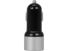 Адаптер автомобильный USB с функцией быстрой зарядки QC 3.0 TraffIQ, черный/серебристый (Изображение 4)