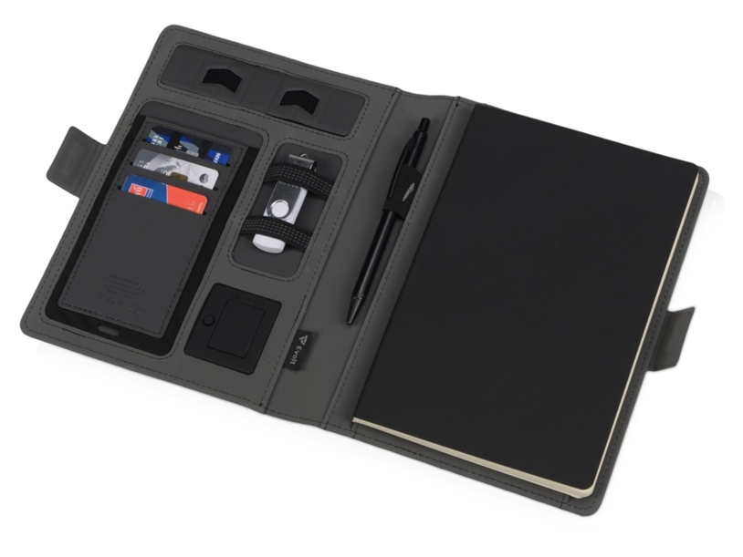Органайзер с беспроводной зарядкой Powernote, 5000 mAh (Изображение 3)