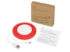 Беспроводное зарядное устройство Disc со встроенным кабелем 2 в 1 (красный)  (Изображение 3)