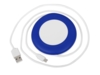 Беспроводное зарядное устройство Disc со встроенным кабелем 2 в 1 (синий)  (Изображение 2)