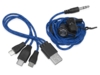Набор In motion с наушниками и зарядным кабелем 3 в 1 (синий/синий)  (Изображение 4)