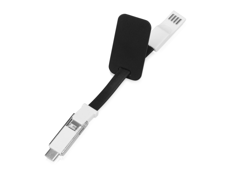 Зарядный кабель Charge-it 3 в 1 (черный)  (Изображение 4)