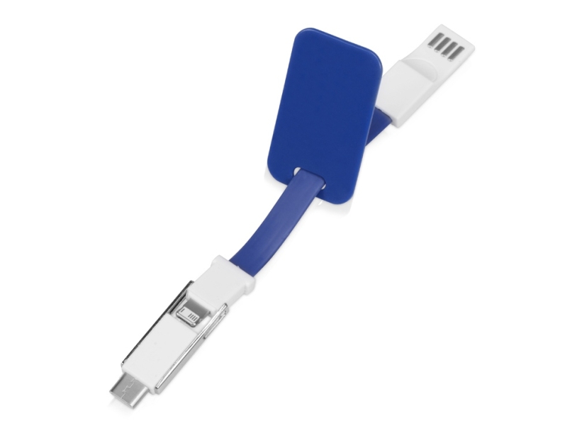 Зарядный кабель Charge-it 3 в 1 (синий)  (Изображение 4)