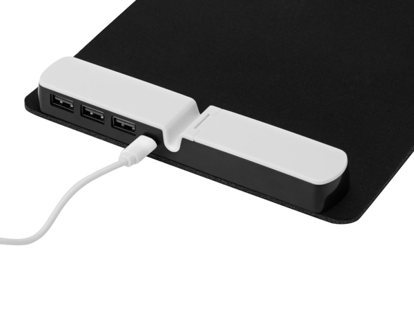 Коврик для мыши со встроенным USB-хабом Plug (Изображение 4)
