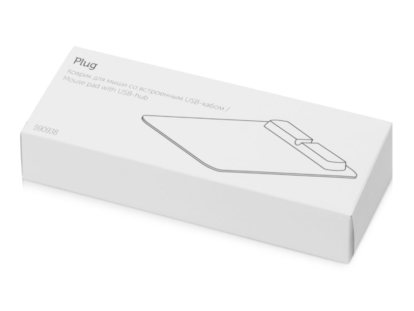 Коврик для мыши со встроенным USB-хабом Plug (Изображение 7)