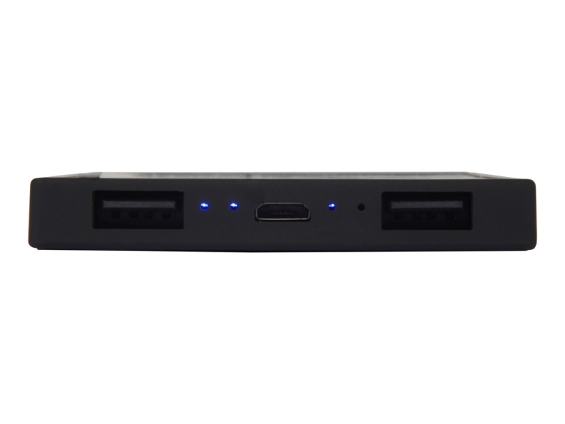 Портативное зарядное устройство Render с полноцветной, 5000 mAh, черный (Изображение 6)