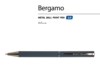 Ручка металлическая шариковая Bergamo (синий)  (Изображение 2)