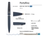 Ручка металлическая шариковая Portofino (синий)  (Изображение 3)