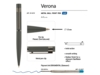 Ручка металлическая шариковая Verona (графит)  (Изображение 2)