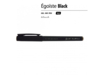 Ручка пластиковая гелевая Egoiste Black (черный) черные чернила (Изображение 2)