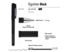 Ручка пластиковая гелевая Egoiste Black (черный) черные чернила (Изображение 3)