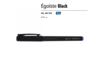 Ручка пластиковая гелевая Egoiste Black (черный) синие чернила (Изображение 2)